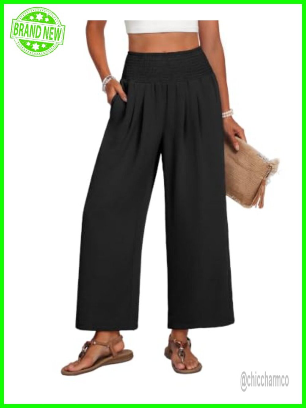 Wide Leg Palazzo Pants High Waisted with Pockets